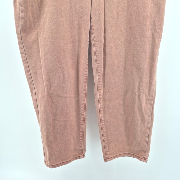 AVA & VIV Womens 16W Cropped Wide Leg Jeans Pink Wash Denim Fair Trade Certified - Picture 3 of 13